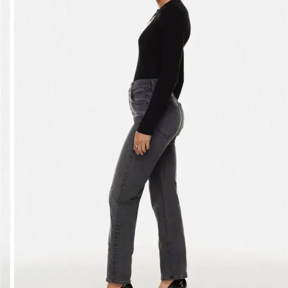 Aritzia Denim Forum Arlo High Rise Straight Leg Jeans 24 - Picture 8 of 15
